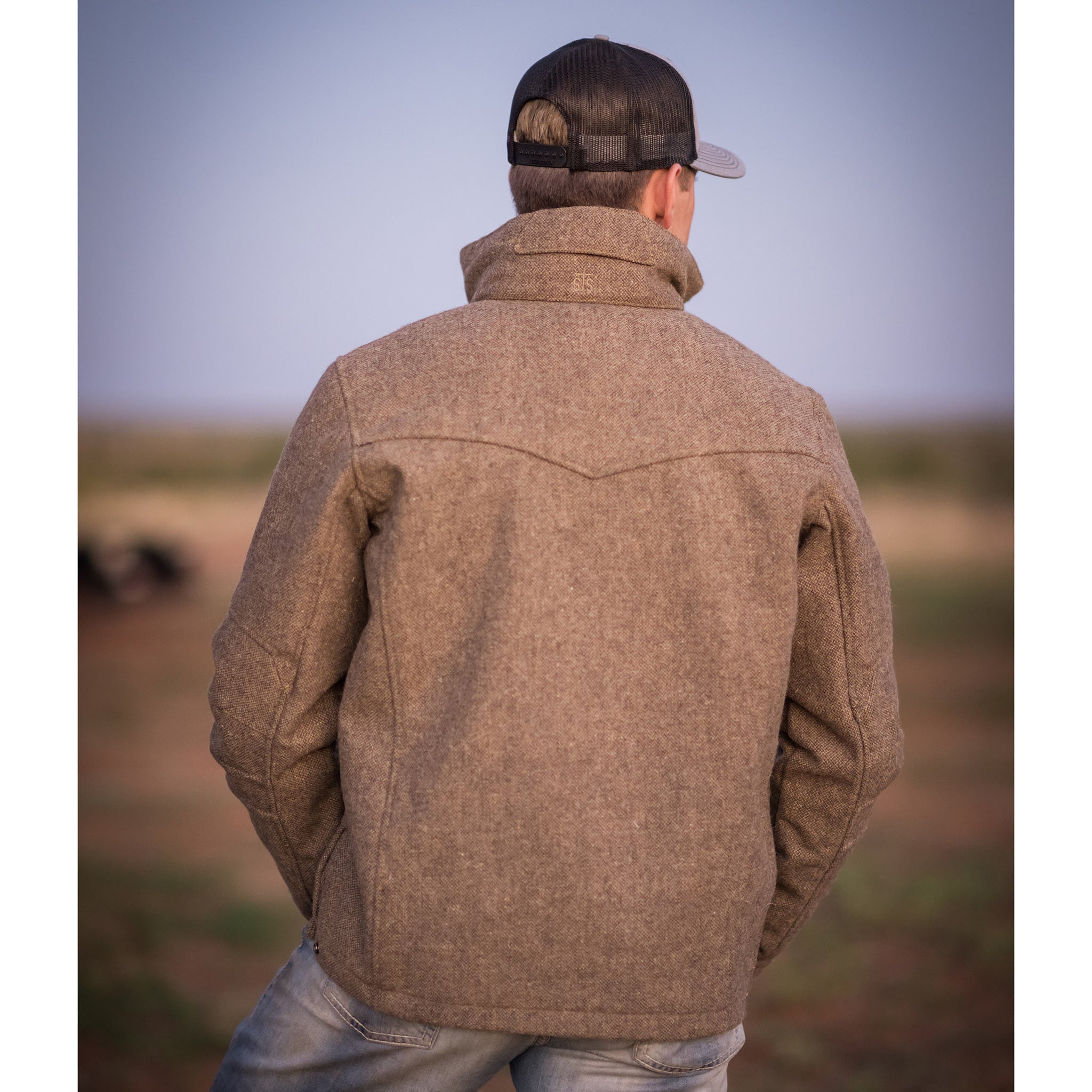 STS Ranchwear Men's Tan Tweed Stone Jacket