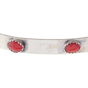 NRS Sterling Silver Coral Bangle