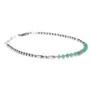 NRS Sterling Pearl and Turquoise Bracelet
