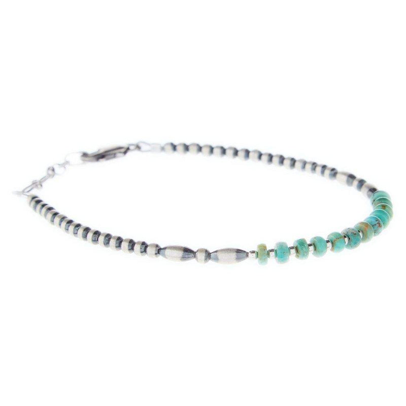 NRS Sterling Pearl and Turquoise Bracelet