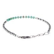 NRS Sterling Pearl and Turquoise Bracelet