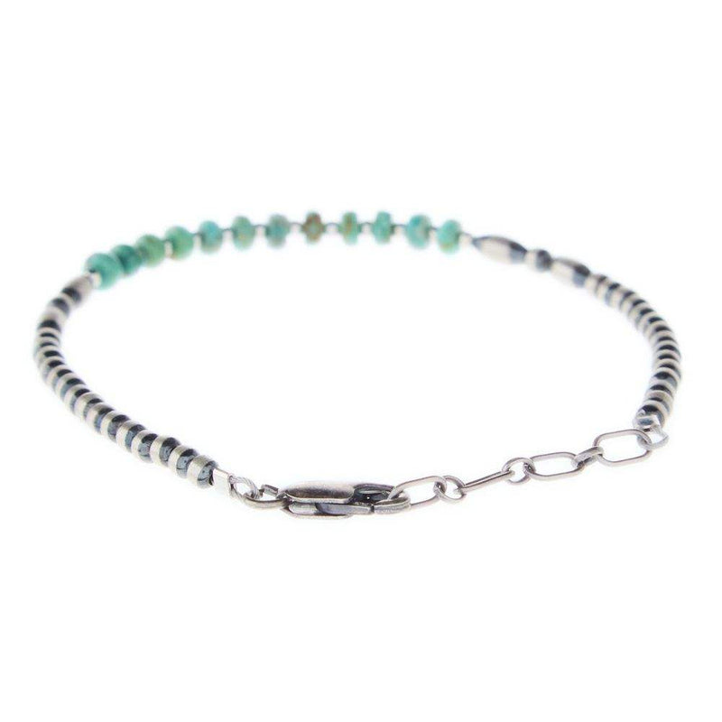 NRS Sterling Pearl and Turquoise Bracelet