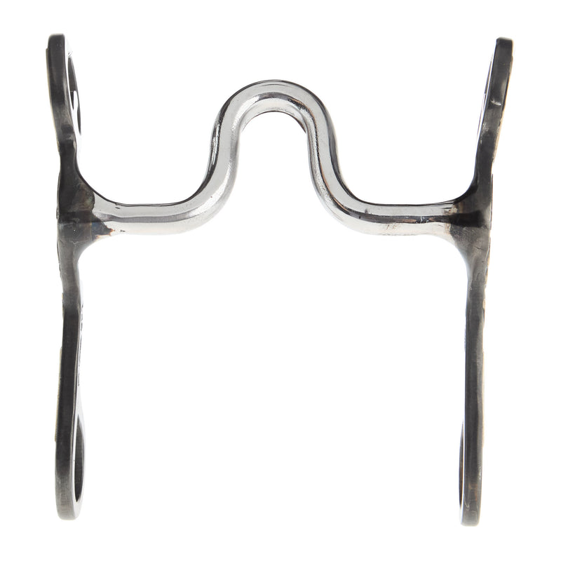 White`S Bits And Spurs Silver Flower Solid Port Short Shank Bit