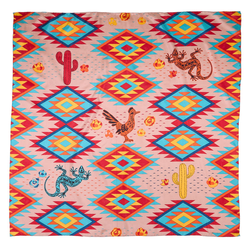 Wyoming Traders Cactus Lizard Southwest Wild Rag