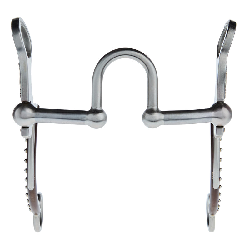 Tom Balding Bits Switchback Silverado Silver Floral Shank Bit