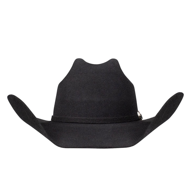 Stetson Hats 3X Black Fullerton 4 1/4in Brim Precreased Hat