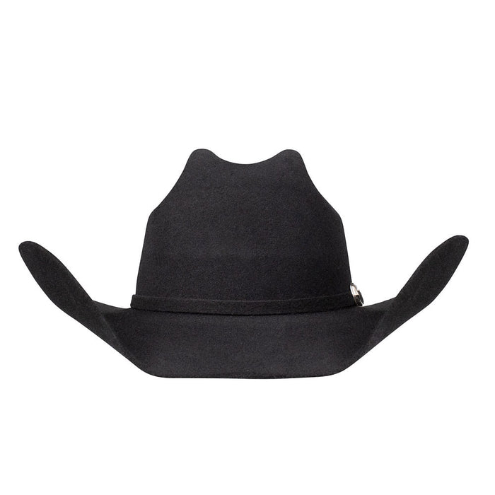 Stetson Hats 3X Black Fullerton 4 1/4in Brim Precreased Hat