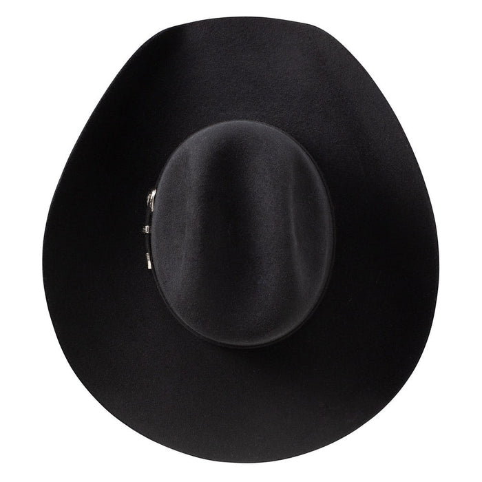 Stetson Hats 3X Black Fullerton 4 1/4in Brim Precreased Hat