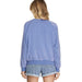 She & Sky Women's Periwinkle French Terry Top