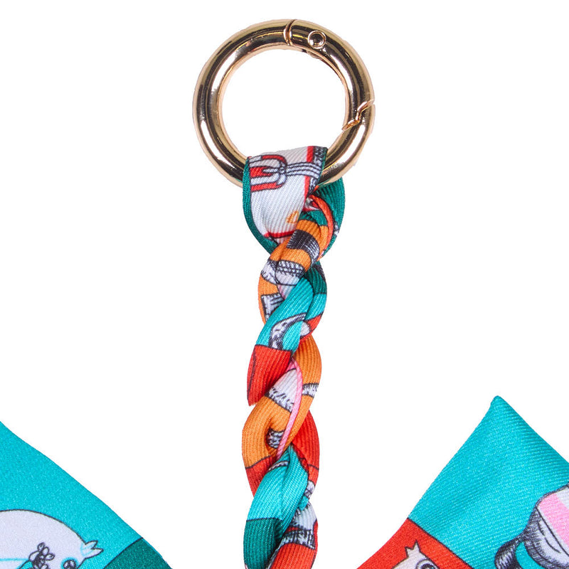 NRS Multicolored Marching Horse Bow Keychain