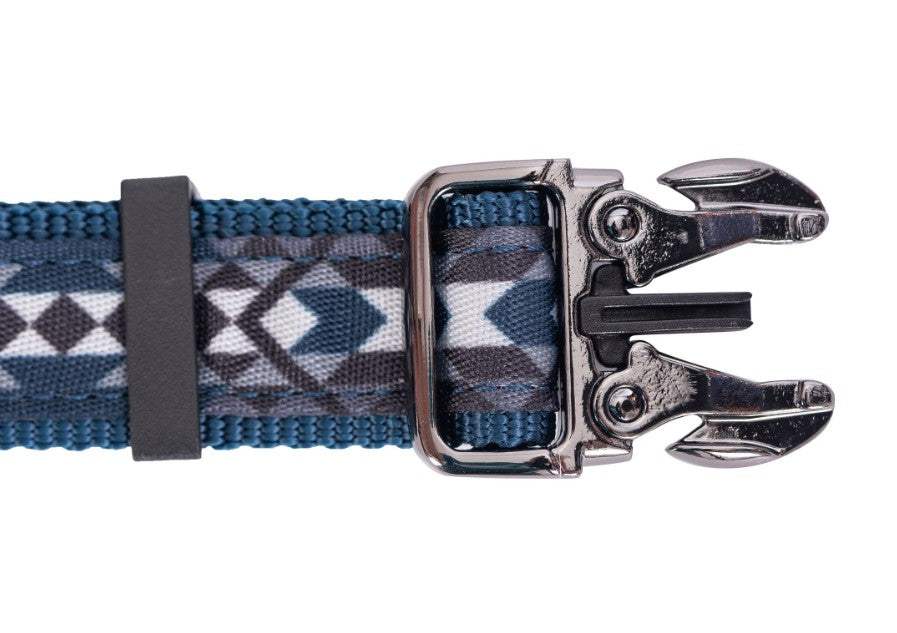 Wrangler Southwest Overlay Blue Dog Collar
