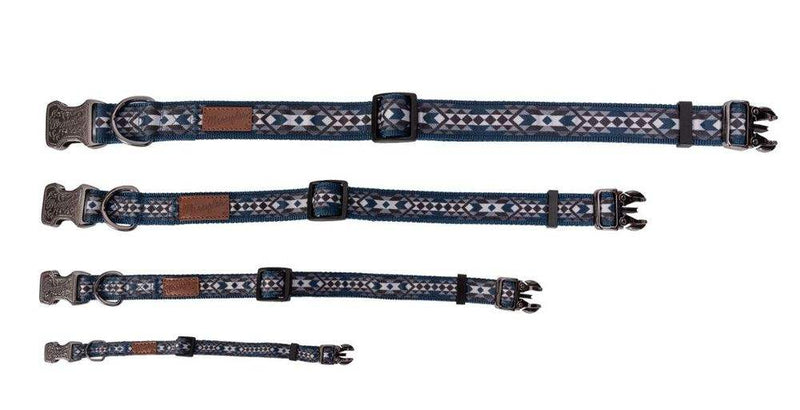 Wrangler Southwest Overlay Blue Dog Collar