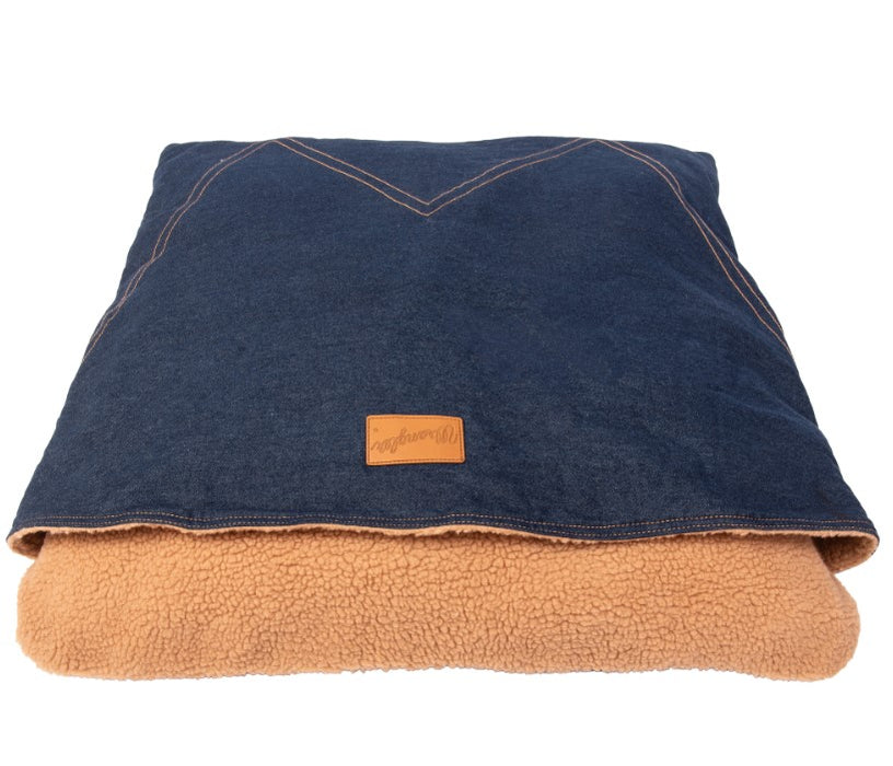 Wrangler Denim Envelope Snuggle Dog Bed