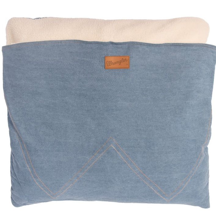 Wrangler Denim Envelope Snuggle Dog Bed
