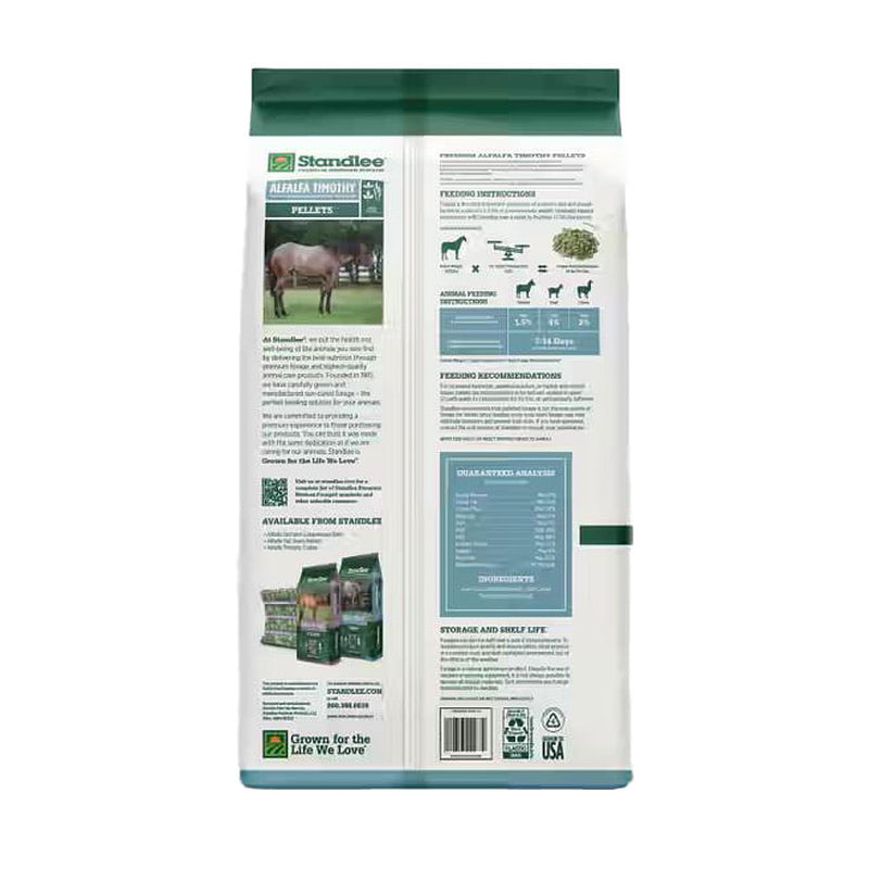 Standlee Premium Products Alfalfa Timothy Pellets 40LB