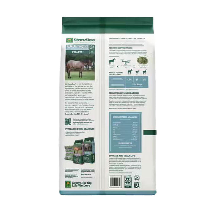 Standlee Premium Products Alfalfa Timothy Pellets 40LB
