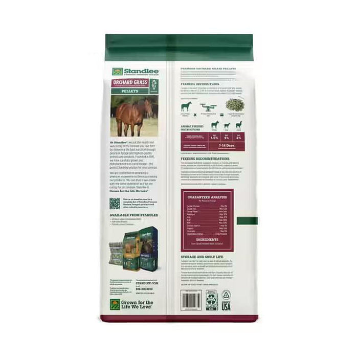 Standlee Premium Products Orchard Grass Pellets 40LB