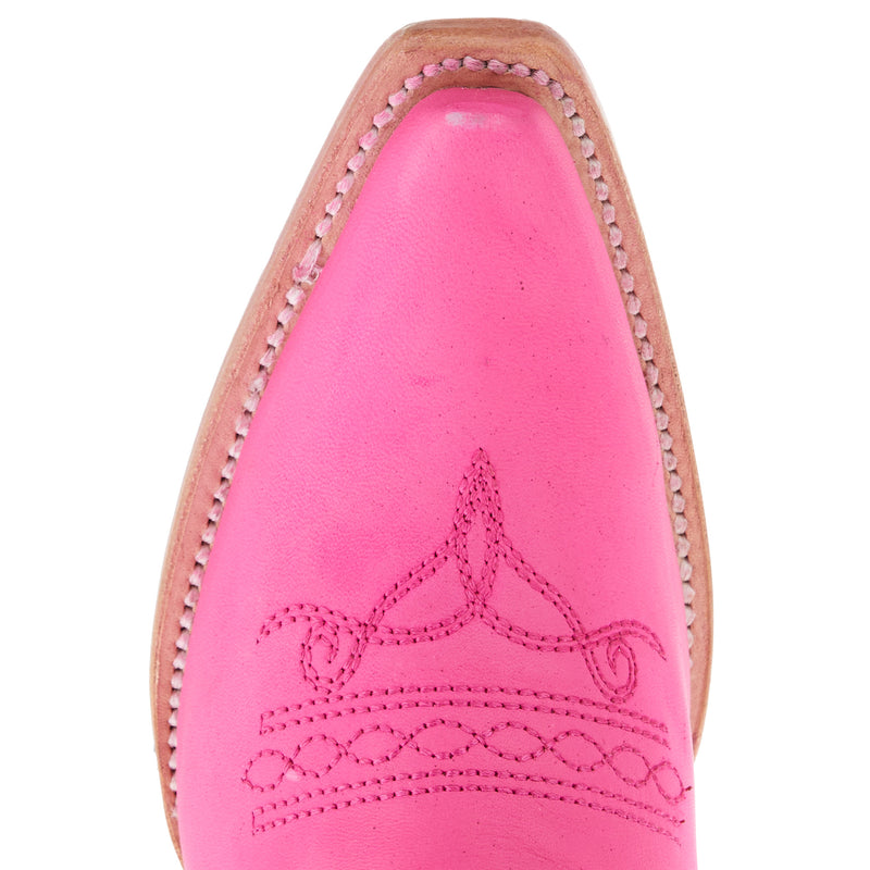 Corral Kids Fuchsia Leather Embroidery 11 In Pink Nappa Shahara Top Boot