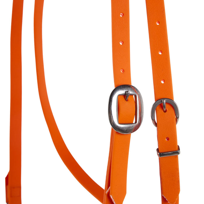 Tomahawk Biothane Orange Browband Headstall