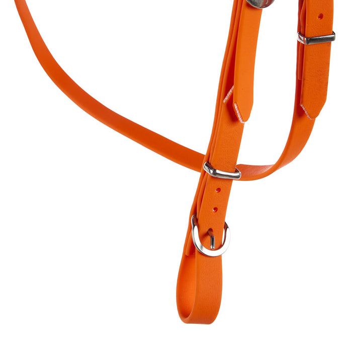 Tomahawk Biothane Orange Browband Headstall