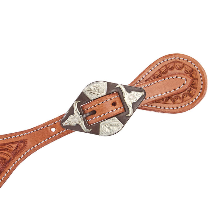 Tomahawk Scolloped Floral Spur Straps