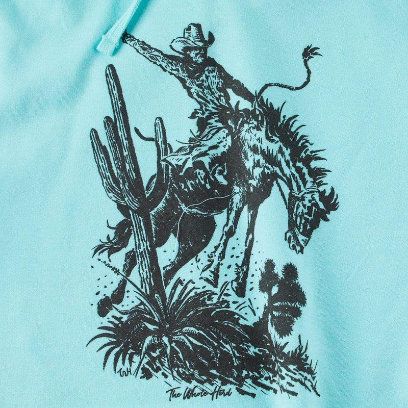 The Whole Herd Women's Buck Em Blue Cropped Hoodie