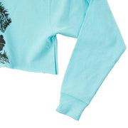 The Whole Herd Women's Buck Em Blue Cropped Hoodie