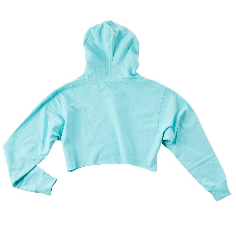 The Whole Herd Women's Buck Em Blue Cropped Hoodie