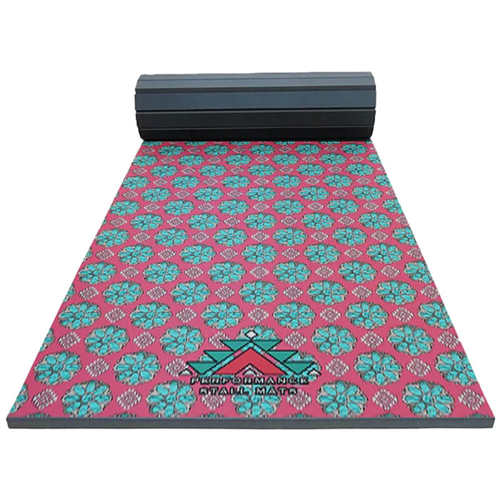 Performance Stall Mats Pink Squash Blossom 5x10 Stall Mat