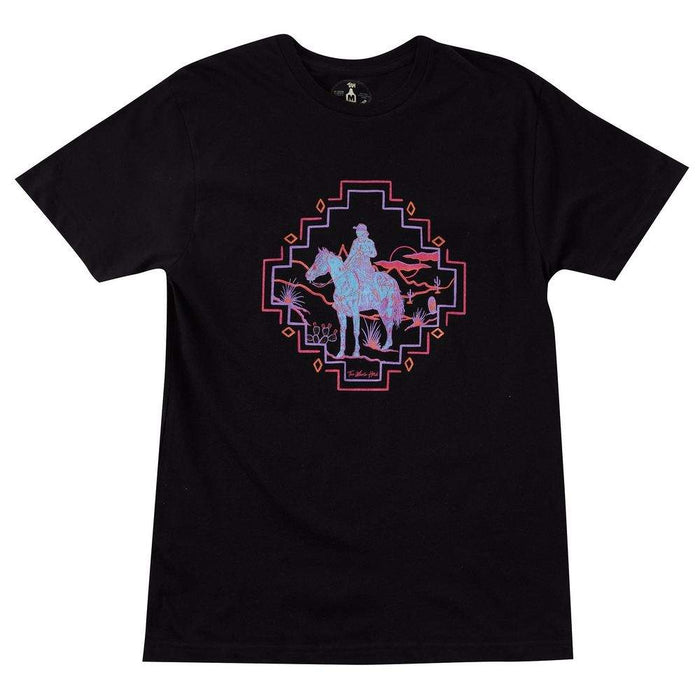 The Whole Herd Women's Electric Cowgirl Black Tee