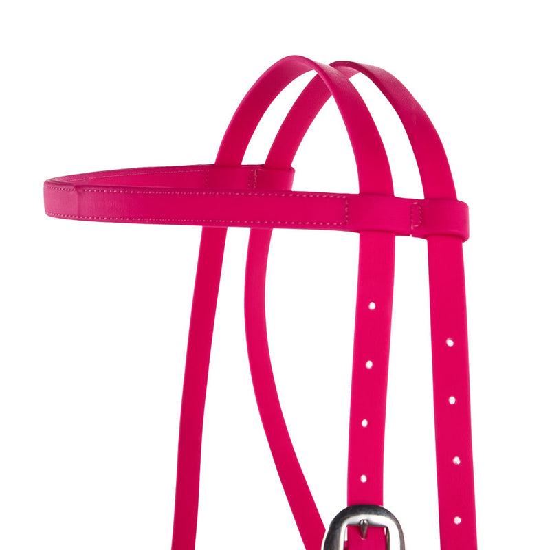 Tomahawk Biothane Pink Browband Headstall