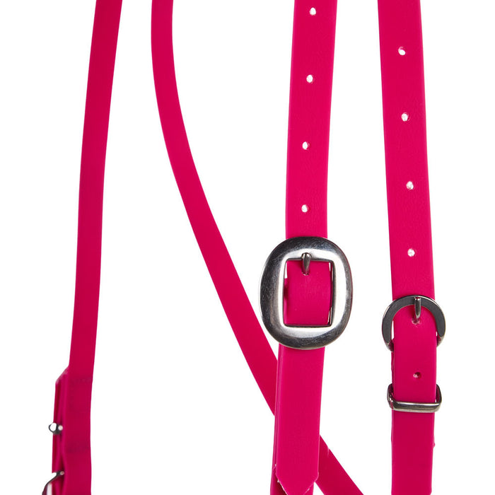 Tomahawk Biothane Pink Browband Headstall