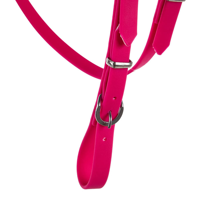 Tomahawk Biothane Pink Browband Headstall