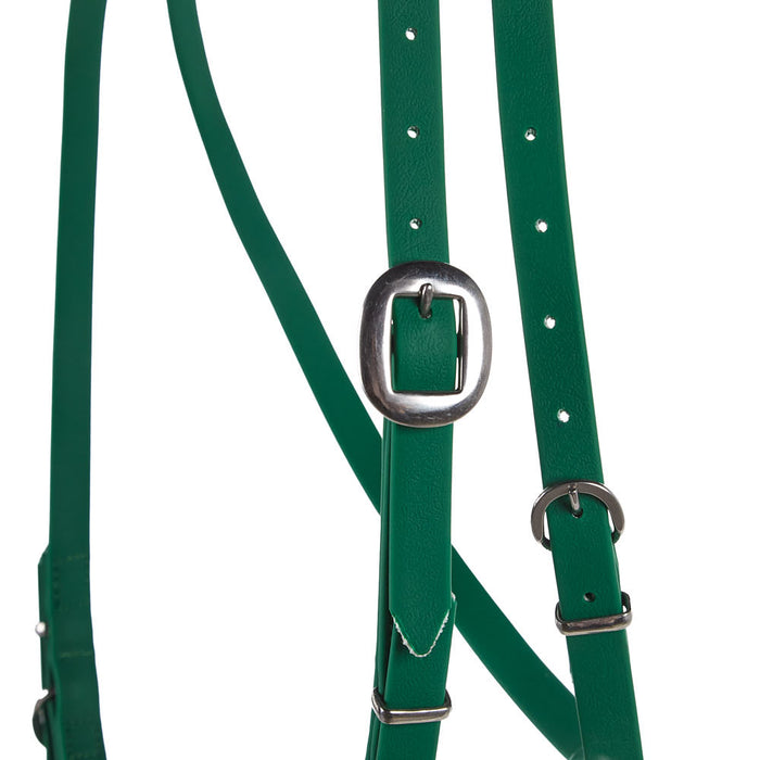 Tomahawk Biothane Hunter Green Browband Headstall