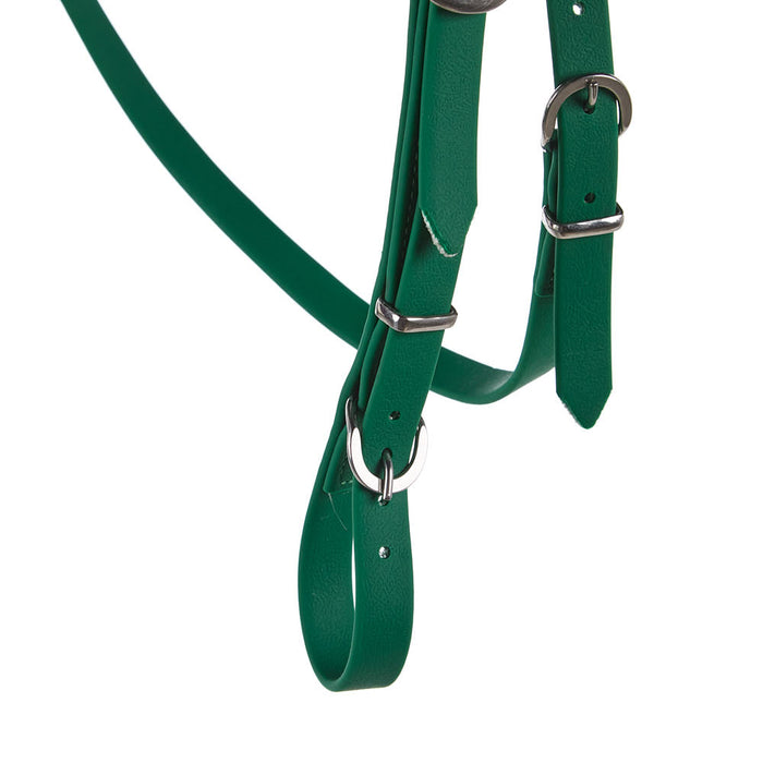 Tomahawk Biothane Hunter Green Browband Headstall