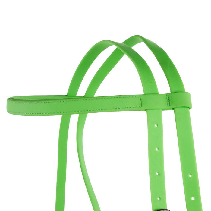 Tomahawk Biothane Lime Green Browband Headstall