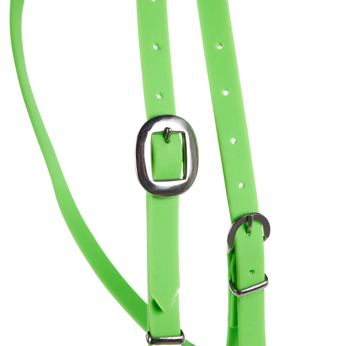 Tomahawk Biothane Lime Green Browband Headstall