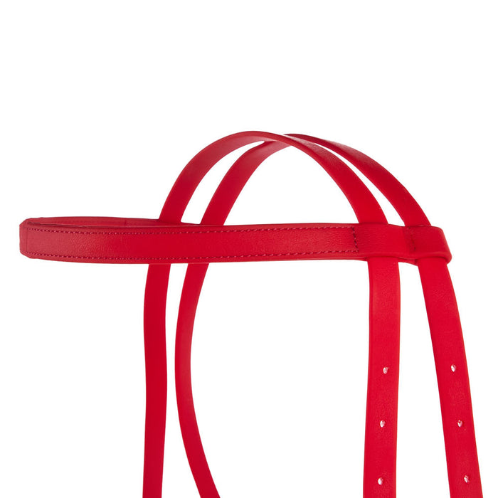Tomahawk Biothane Red Browband Headstall