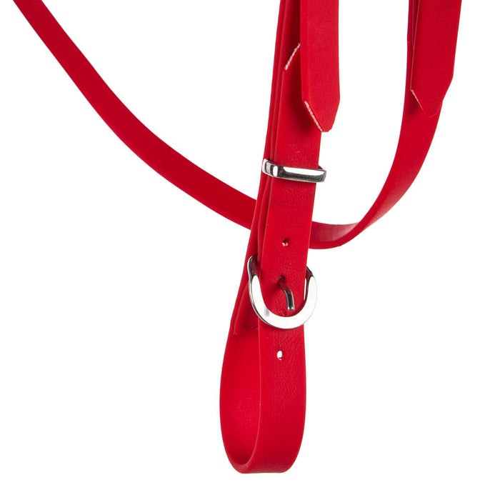 Tomahawk Biothane Red Browband Headstall