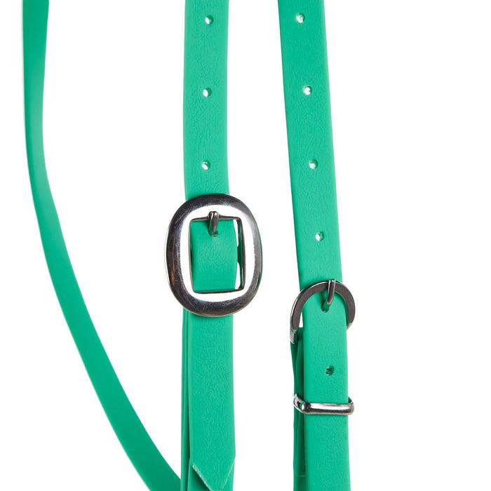 Tomahawk Biothane Bright Green Browband Headstall
