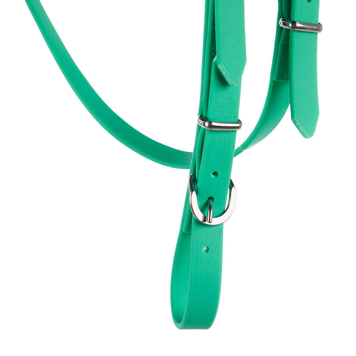 Tomahawk Biothane Bright Green Browband Headstall