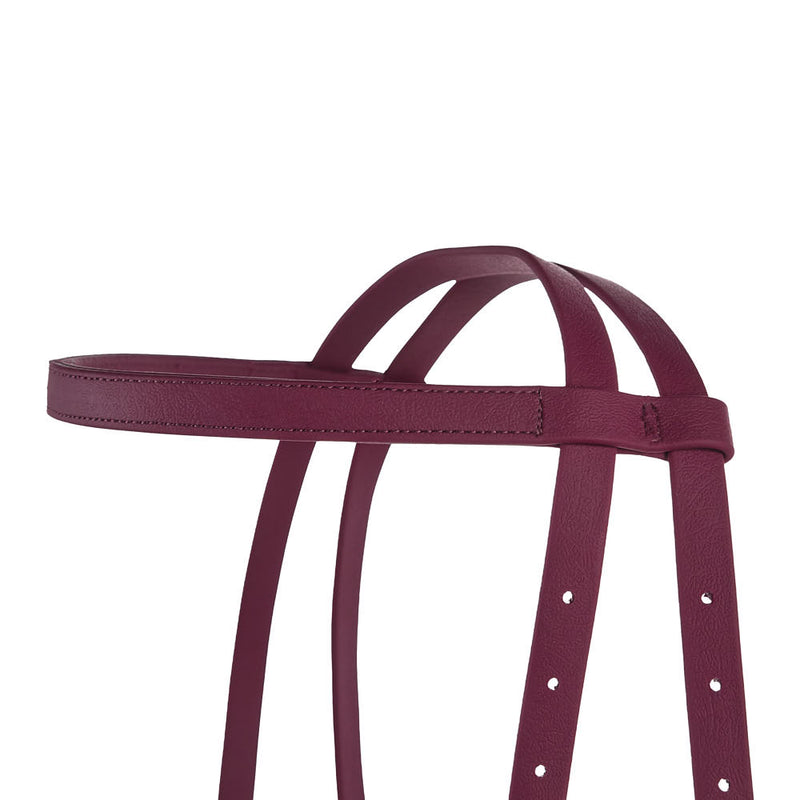 Tomahawk Biothane Maroon Browband Headstall