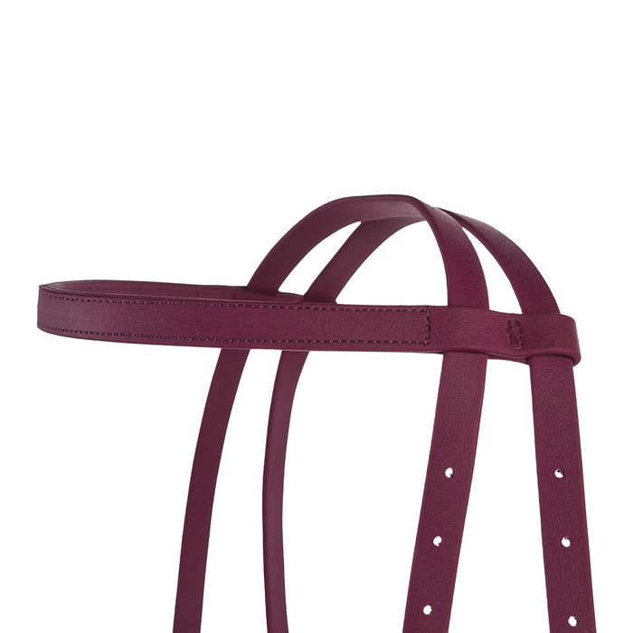 Tomahawk Biothane Maroon Browband Headstall