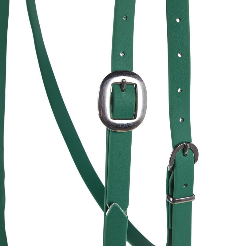 Tomahawk Biothane Green Browband Headstall