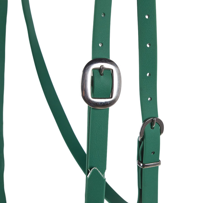 Tomahawk Biothane Green Browband Headstall