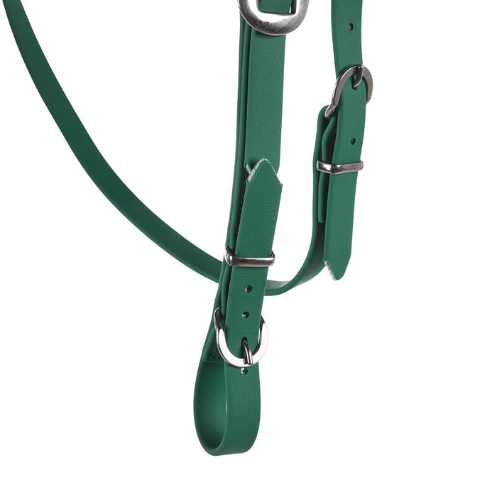 Tomahawk Biothane Green Browband Headstall