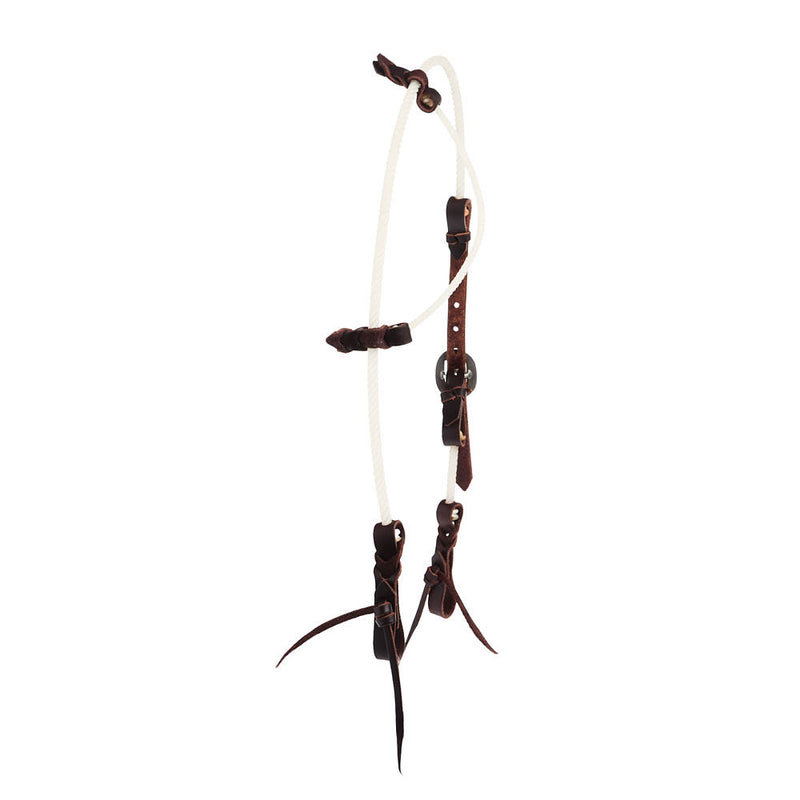 Tomahawk Leather/Rope Slide Ear Headstall