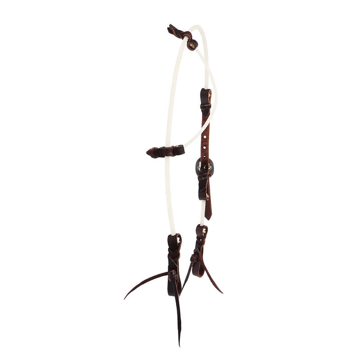 Tomahawk Leather/Rope Slide Ear Headstall