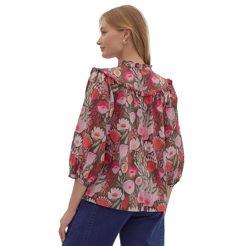 Entro Womens Ruby Print Top
