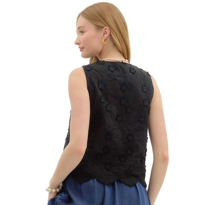 Entro Women's Black Fashion Top